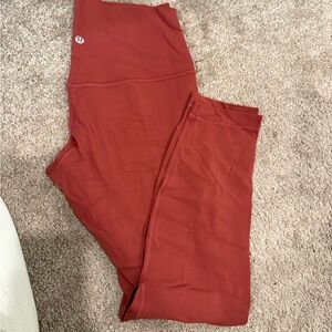 lululemon red Leggings